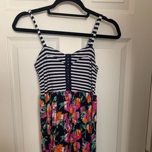 Xhilaration floral striped dress